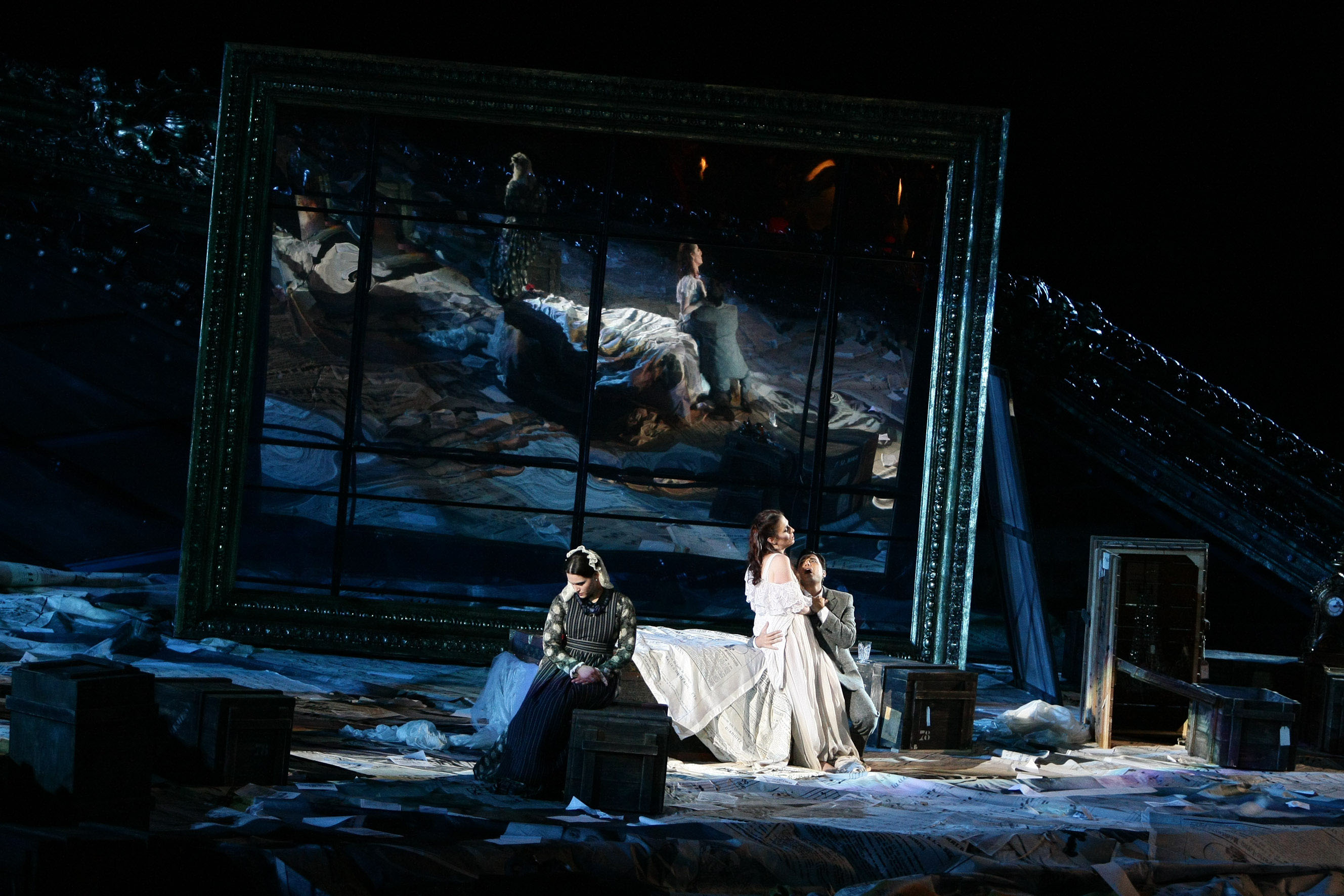 SBühnenbild der Oper La Traviata