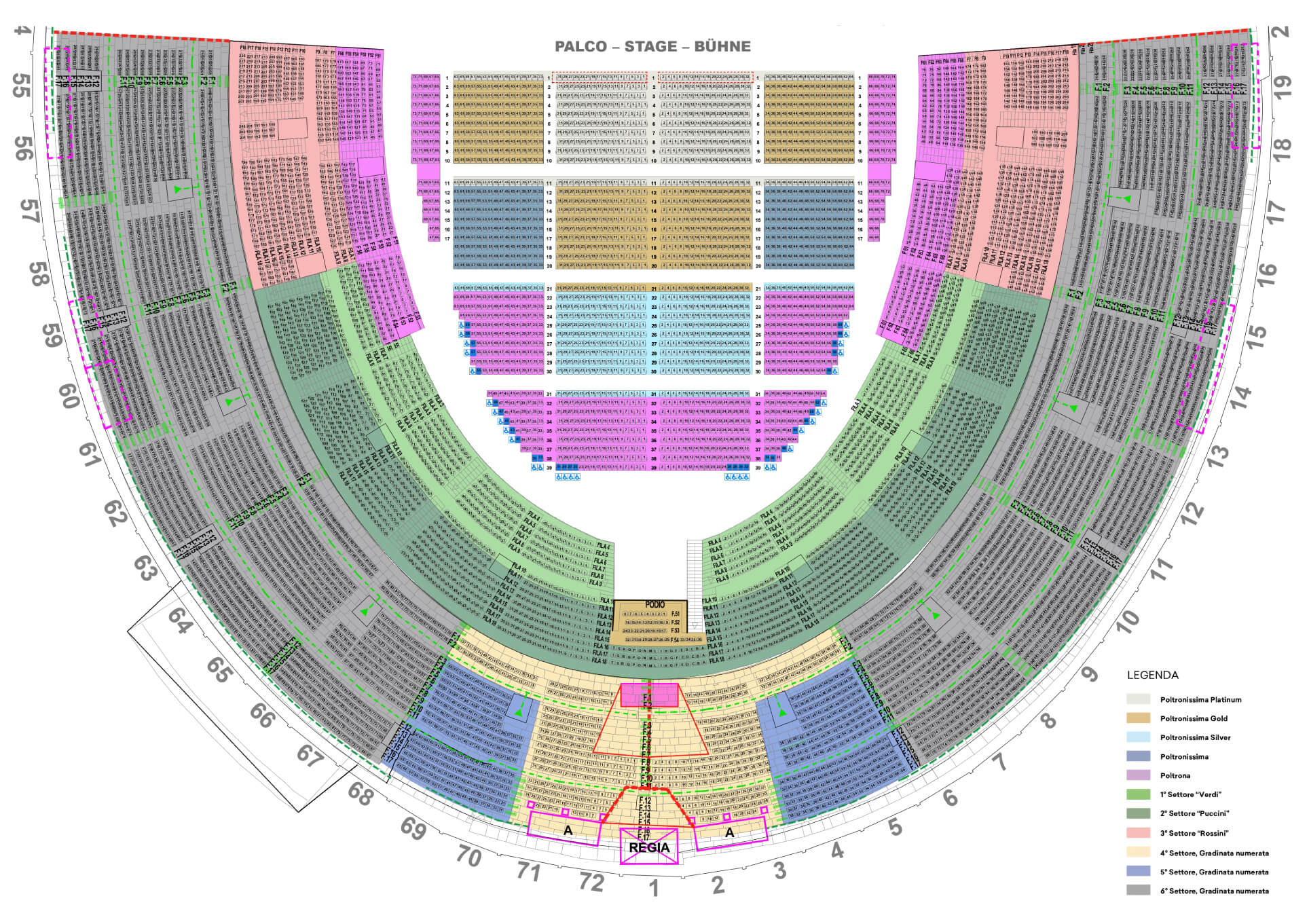 Arena Prices and seating plan